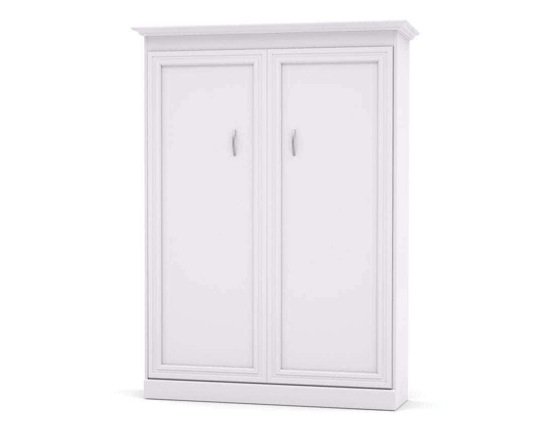 Modubox Murphy Wall Bed Versatile Full Size Murphy Bed in White