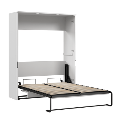 Modubox Murphy Wall Bed White Lumina Full Murphy Wall Bed with Desk - Available in 2 Colours