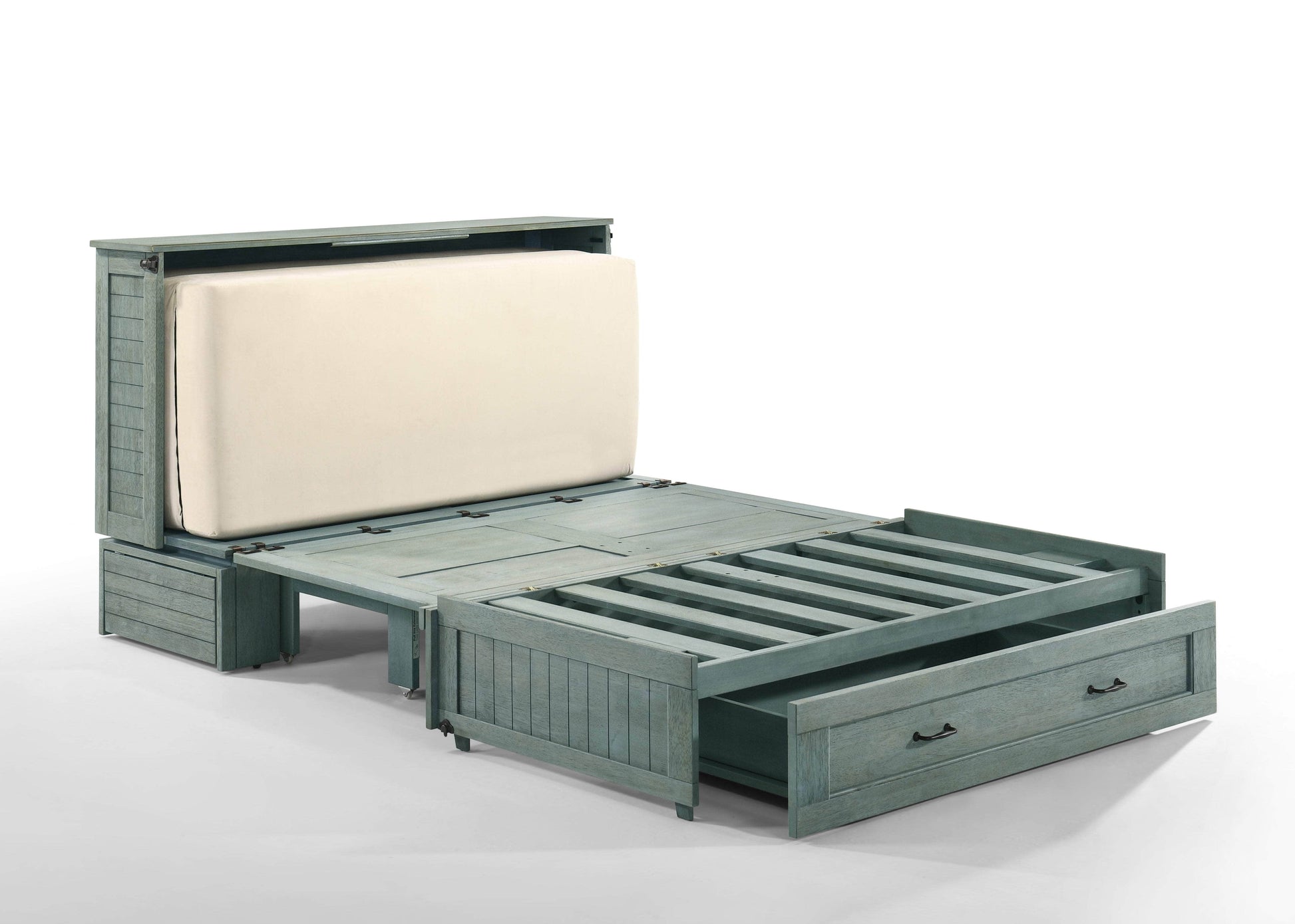 Night and Day Murphy Cabinet Bed Poppy Cabinet Murphy Bed with Queen Gel Memory Foam Mattress - Available in 7 Colours