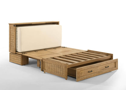 Night and Day Murphy Cabinet Bed Poppy Cabinet Murphy Bed with Queen Gel Memory Foam Mattress - Available in 7 Colours