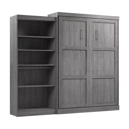 Pending - Modubox Murphy Wall Bed Pur  Murphy Bed with Closet Organizer (101W) - Available in 7 Colours