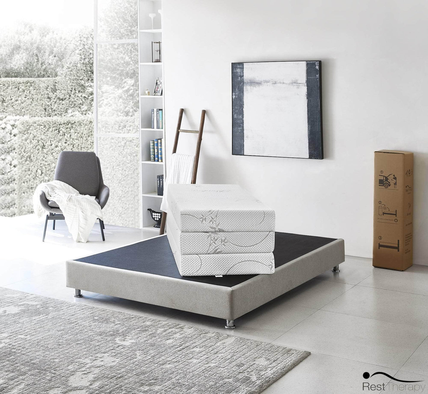 Pending - Rest Therapy 6 Inch Exhilarate Tri Fold Bamboo Cool Gel Memory Foam Mattress - Available in 3 Sizes