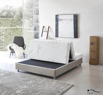 Pending - Rest Therapy 6 Inch Exhilarate Tri Fold Bamboo Cool Gel Memory Foam Mattress - Available in 3 Sizes