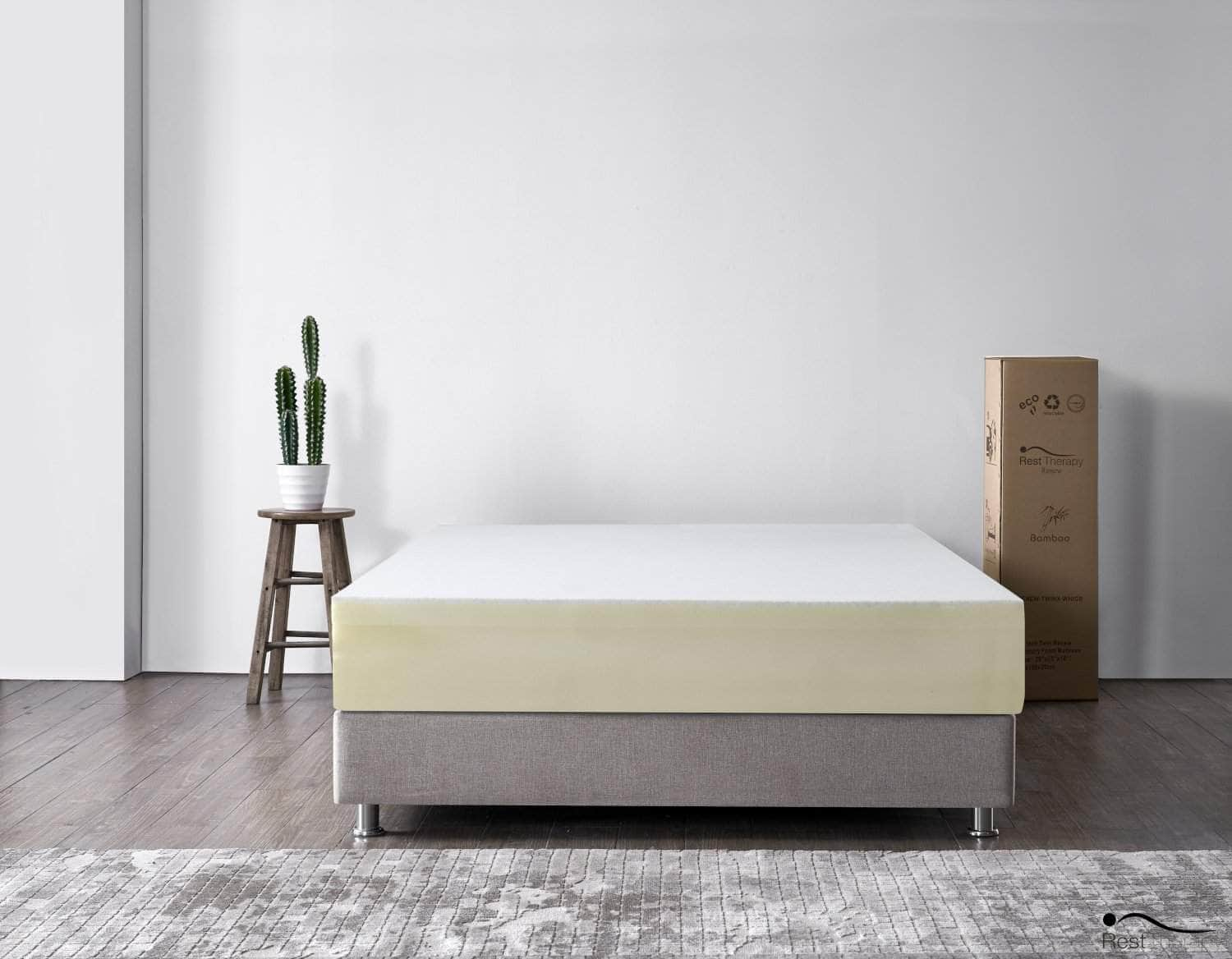 Rest Therapy Mattress 10 Inch Renew Bamboo Gel Memory Foam Mattress - Available in 4 Sizes