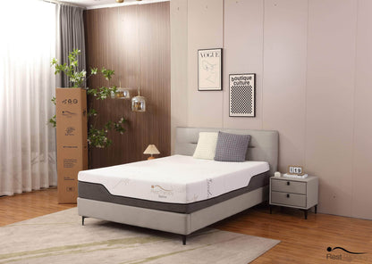 Rest Therapy Mattress 12 Inch Revive Bamboo Cool Gel Memory Foam Mattress - Available in 3 Sizes