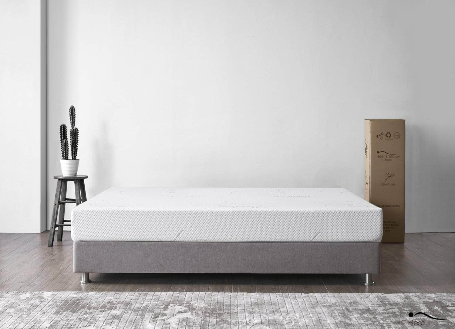 Rest Therapy Mattress 8 Inch Serenity Bamboo Memory Foam Mattress - Available in 4 Sizes