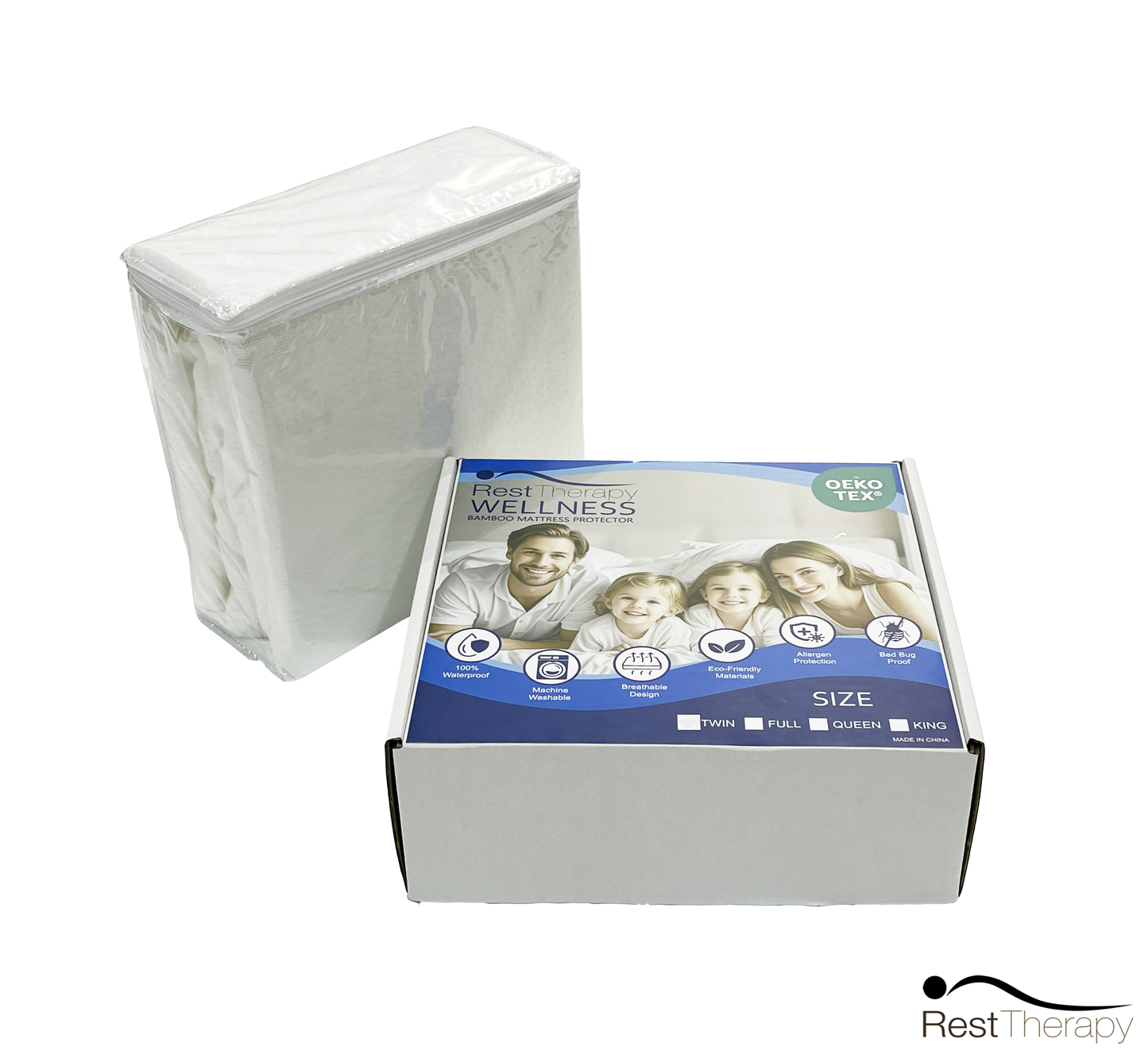 Wellness Bamboo Mattress Protector - Available in 4 Sizes