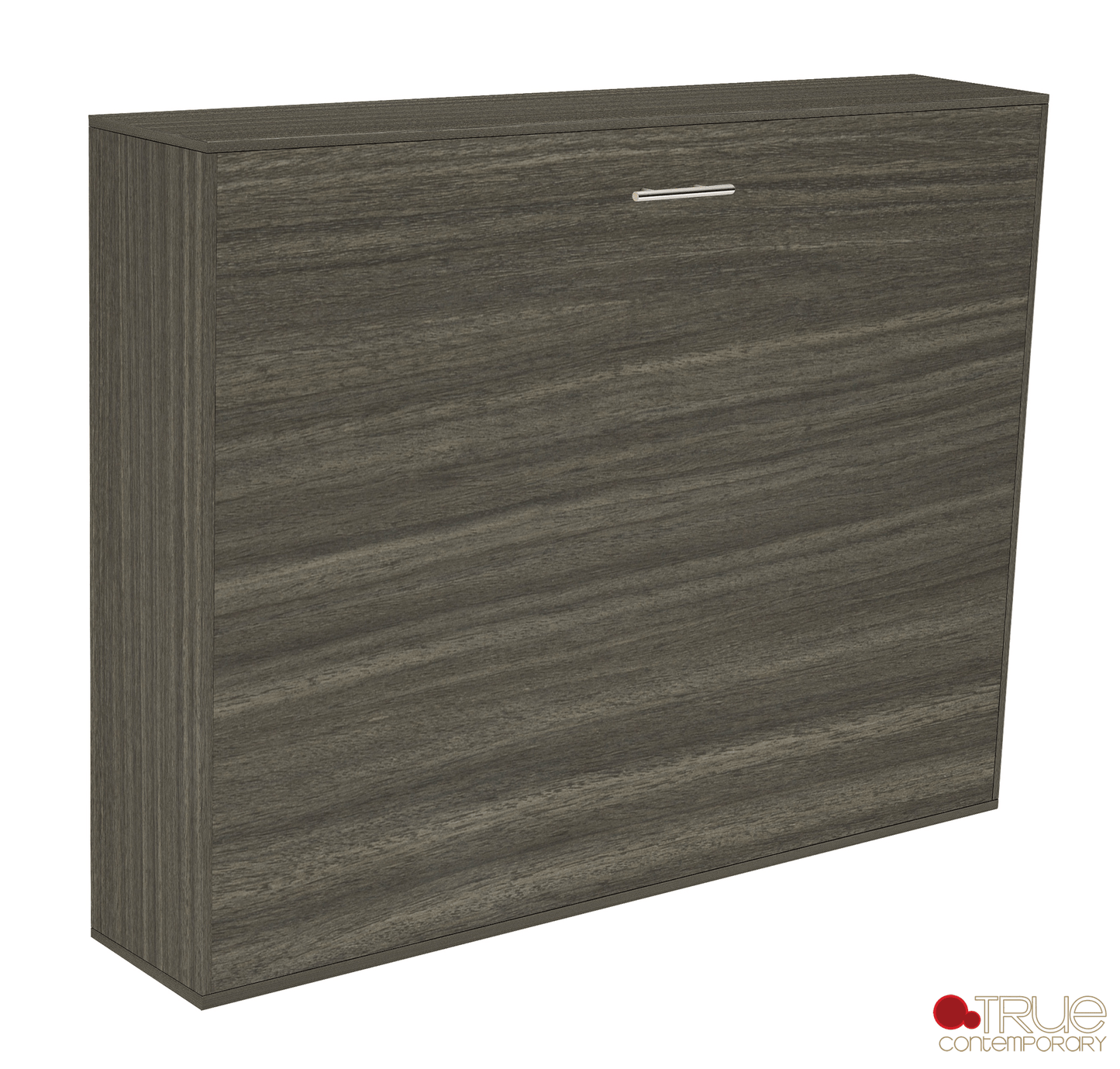 True Contemporary Murphy Wall Bed Heidi II Brown Horizontal Murphy Wall Pull Down Bed - Available in 3 Sizes