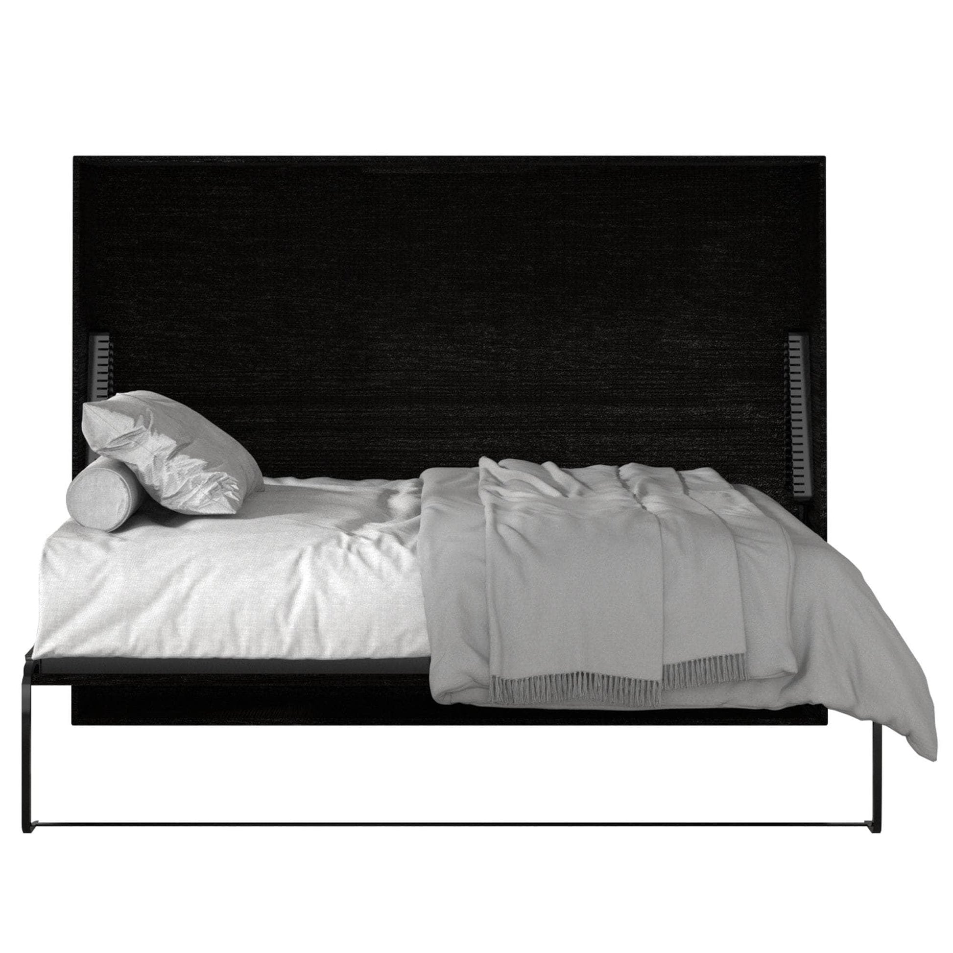 True Contemporary Murphy Wall Bed Twin Heidi Grey Horizontal Murphy Wall Pull Down Bed - Available in 3 Sizes