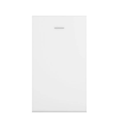 True Contemporary Murphy Wall Bed Twin Wallie White Vertical Murphy Wall Pull Down Bed - Available in 3 Sizes